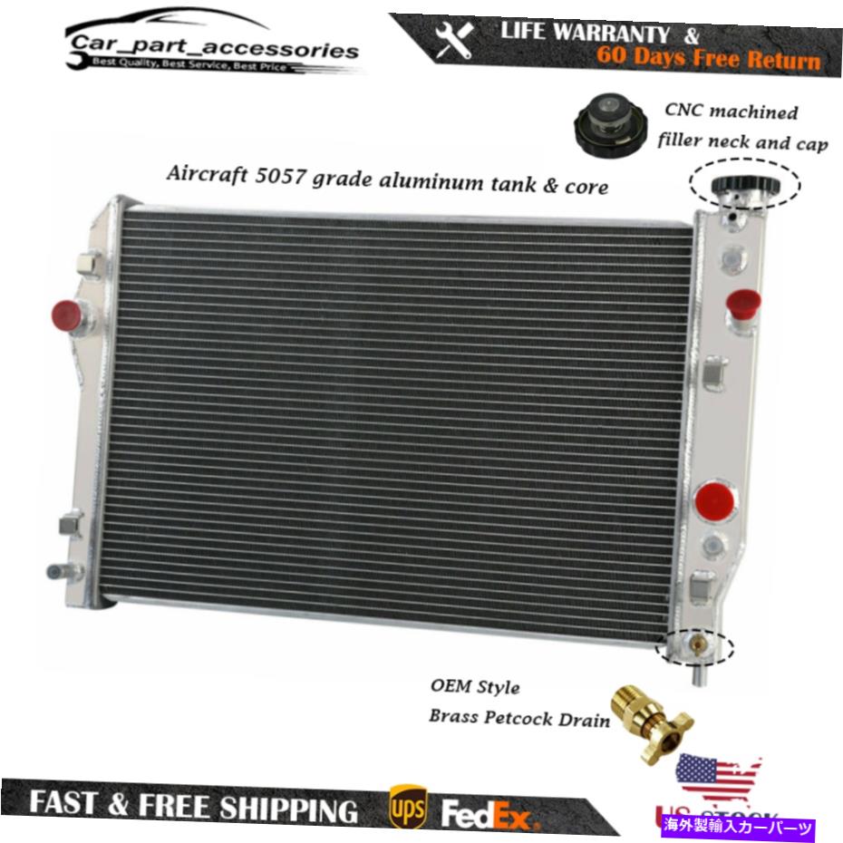 Radiator 93-02シボレーカマロ/ポンティアックファイアバードトランスアムV8 3列レーシングラジエーター For 93-02 CHEVY CAMARO/PONTIAC FIREBIRD TRANS AM V8 3-ROWS RACING RADIATOR【並行輸入品】