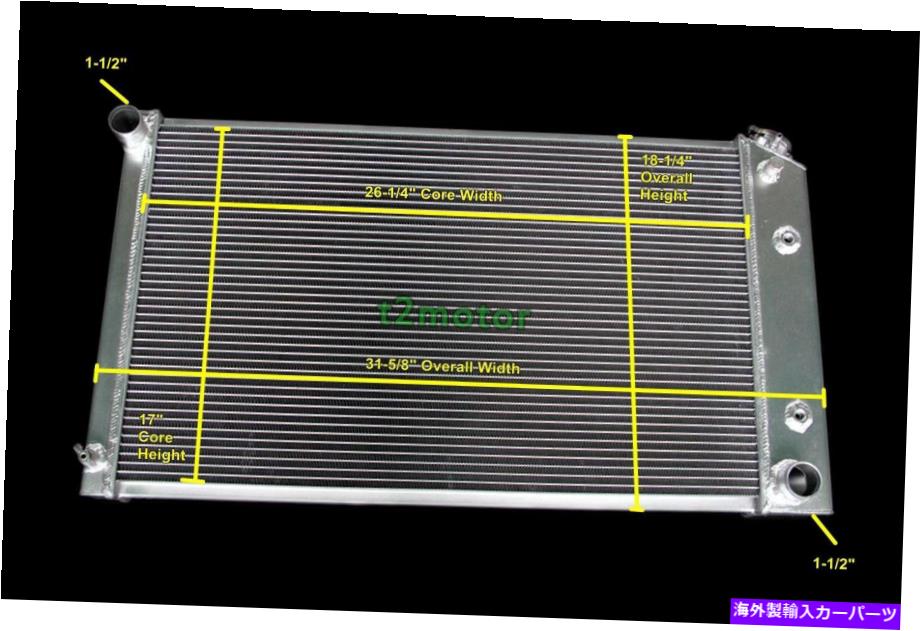 Radiator アルミニウム性能ラジエーター3列dpi162フィット1970-1986シボレーカマロ26 \