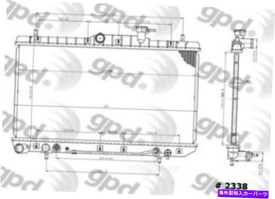Radiator ラジエーターグローバル2338Cは00-05ヒュンダイアクセントに適合します Radiator Global 2338C fits 00-05 Hyundai Accent【並行輸入品】