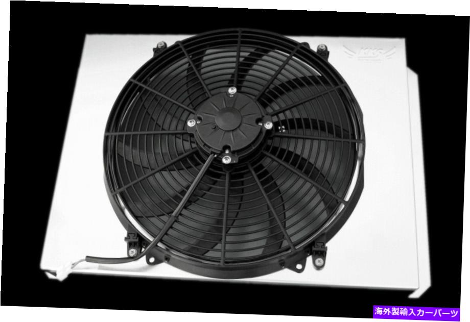 Radiator KKSアルミニウムラジエーターファンシュラウド1949-54シボレーカーV8ベルエアコンバージョン KKS Aluminum Radiator Fan Shroud For 1949-54 Chevy Cars V8 BEL AIR Conversion AT【並行輸入品】