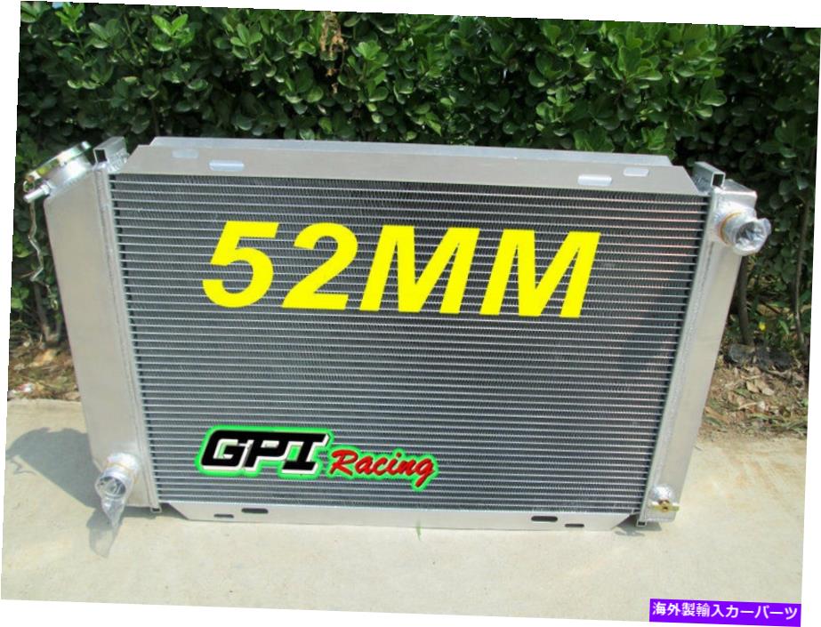 Radiator フォードマスタングGT / LX 5.0L V8 302 1979-1993 1980 81アルミニウムレーシングラジエーター For Ford Mustang GT / LX 5.0L V8 302 1979-1993 1980 81 Aluminum Racing Radiator【並行輸入品】