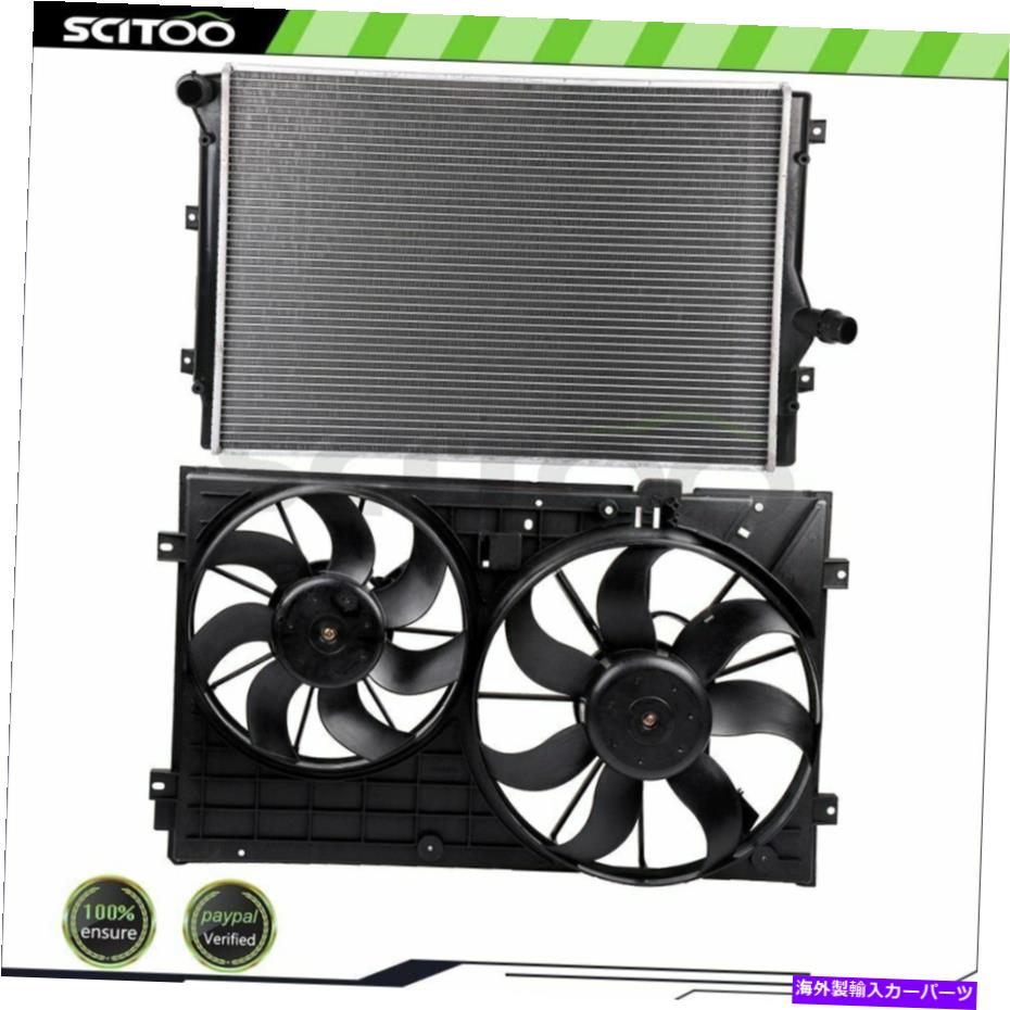 Radiator 2006 2007 2008フォルクスワーゲンパサットに適したカーラジエーターと冷却ファンキット Car Radiator and Cooling Fan Kit Fit For 2006 2007 2008 Volkswagen Passat【並行輸入品】