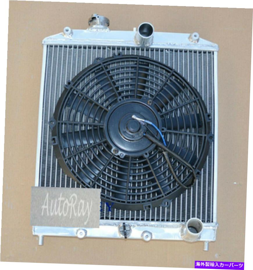 Radiator Honda Civic Ekの合金ラジエーター +ファンEG D15 D16インレット/アウトレット28mmマニュアル3ROW Alloy Radiator + Fan for Honda Civic EK EG D15 D16 Inlet/Outlet 28mm Manual 3Row【並行輸入品】