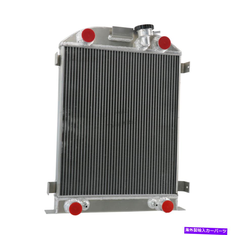 Radiator 3列アルミニウムラジエーターに適合する1928-1932フォードモデルA B/フラットヘッドV8エンジンAT/MT 3-Row Aluminum Radiator Fits 1928-1932 FORD Model A B/Flat Head V8 Engine AT/MT【並行輸入品】