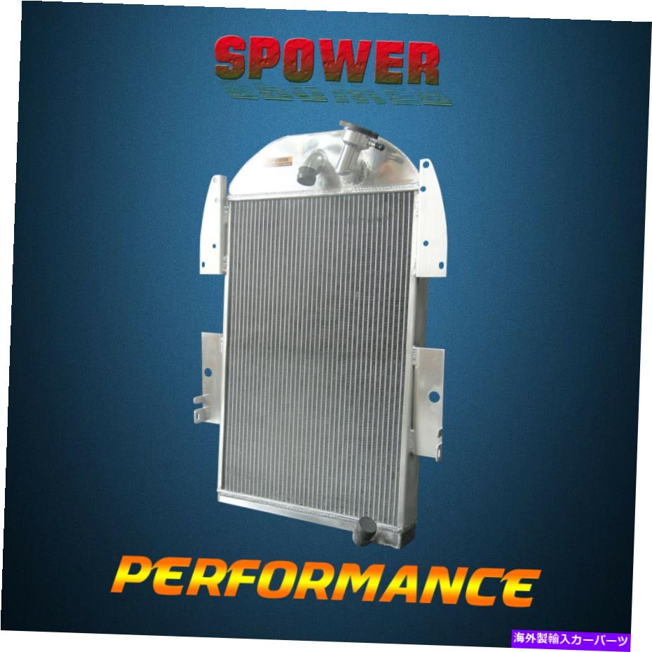 Radiator シボレーのためのMT 62mm P/Uトラック34-36 L6 4ROW 3436 6シリンダーアルミニウムラジエーター MT 62mm For Chevrolet P/U Truck 34-36 L6 4Row 3436 6 cylinder Aluminum Radiator【並行輸入品】