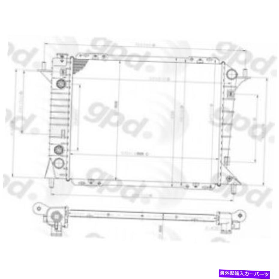 Radiator 1550C GPDラジエーターフォードサンダーバードマーキュリークーガー1994-1997の新機能 1550C GPD Radiator New for Ford Thunderbird Mercury Cougar 1994-1997【並行輸入品】