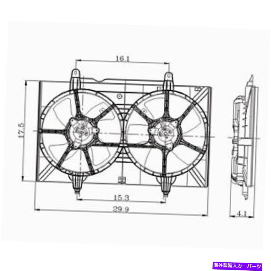 Radiator NI3115126新しい交換用ラジエーター/コンデンサーファンアセンブリ2004-2008クエストに適合 NI3115126 New Replacement Radiator/Condenser Fan Assembly Fits 2004-2008 Quest【並行輸入品】