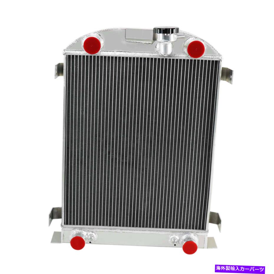 Radiator 1932-1938の3列アルミニウムラジエーターフォードロードスターストック高さフラットヘッドv8 3 Rows Aluminum Radiator for 1932-1938 Ford Roadster Stock Height Flathead V8【並行輸入品】