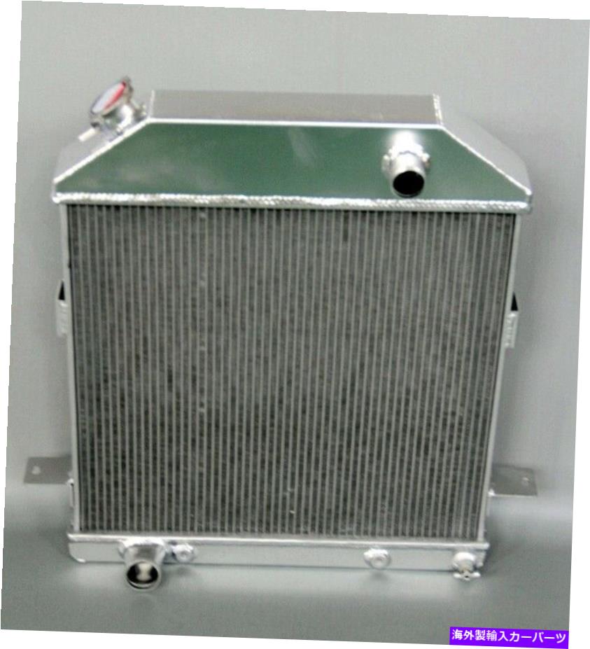 Radiator アルミニウムラジエーターフィット1939 1940 1941フォードデラックスセダンフォードエンジン3列 ALUMINUM RADIATOR FIT 1939 1940 1941 FORD Deluxe Sedan FORD ENGINE 3 ROW【並行輸入品】