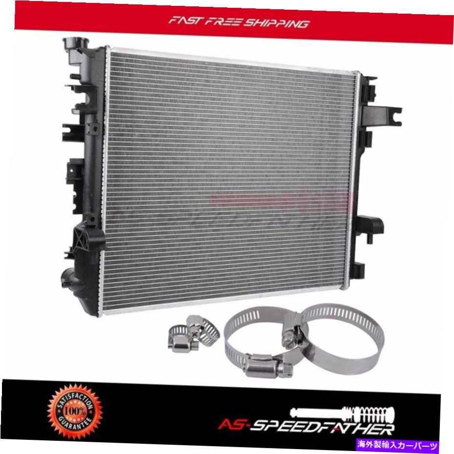 Radiator 2011-2013 RAM 2500 3500のアルミニウムラジエーター4個のホースクランプセット Aluminum Radiator For 2011-2013 Ram 2500 3500 With Set of 4 Hose Clamps【並行輸入品】
