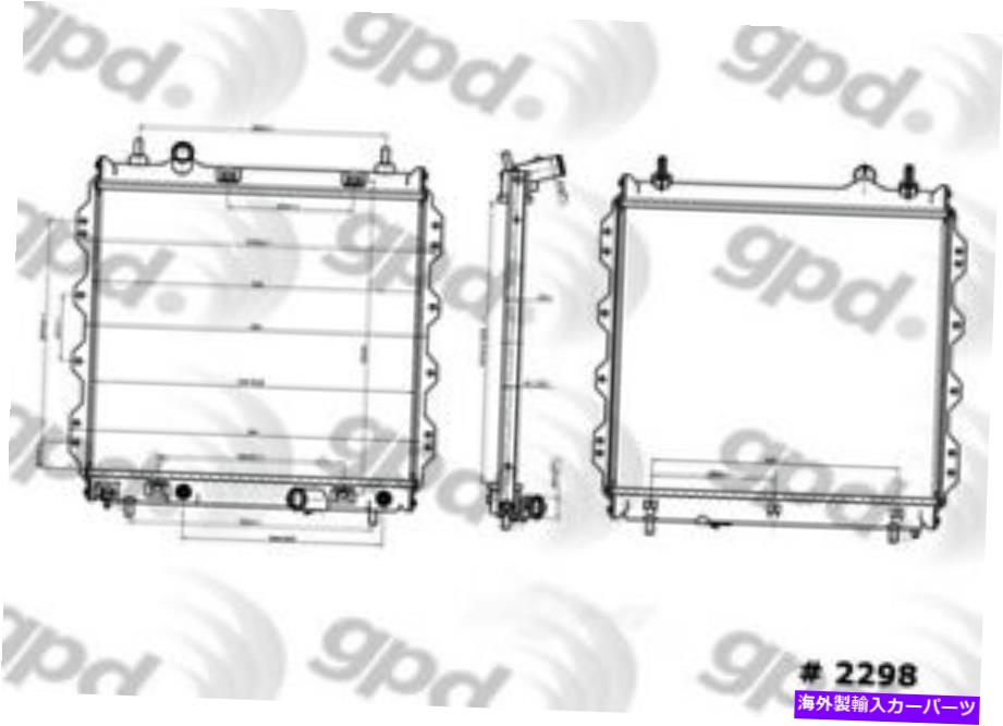 Radiator ラジエーターグローバル2298C適合01-02クライスラーPTクルーザー Radiator Global 2298C fits 01-02 Chrysler PT Cruiser【並行輸入品】