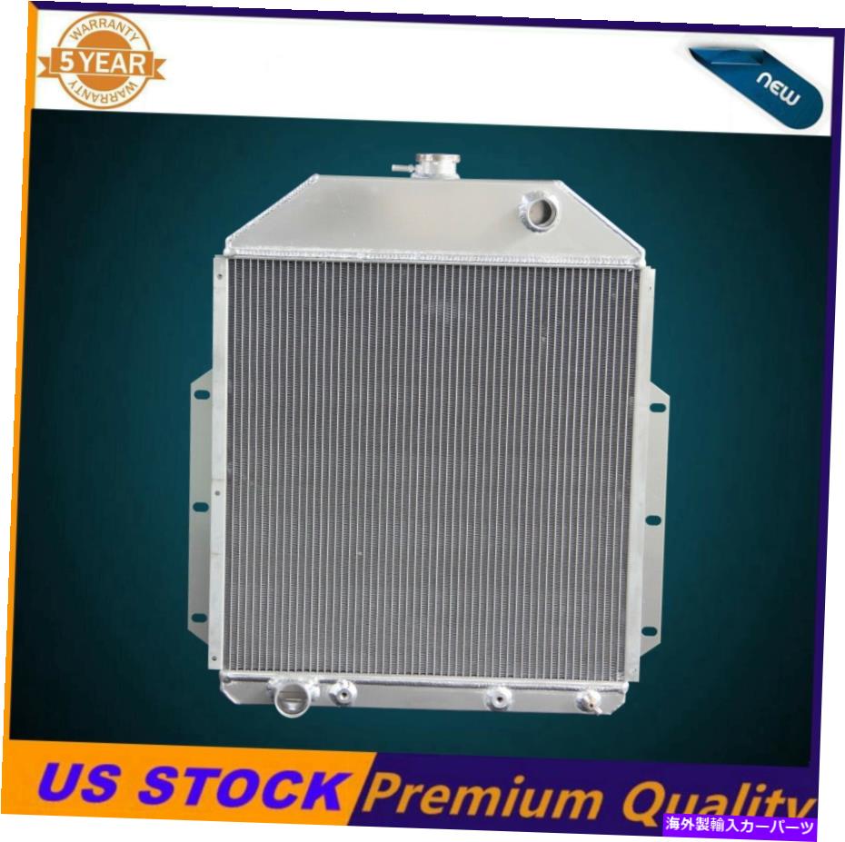 Radiator 3列アルミニウムラジエーターフィット1942-52フォードFシリーズF1 F2 F3 F4フォードピックアップエンジン 3 Row Aluminum Radiator Fit 1942-52 Ford F-Series F1 F2 F3 F4 Ford Pickup Engine【並行輸入品】
