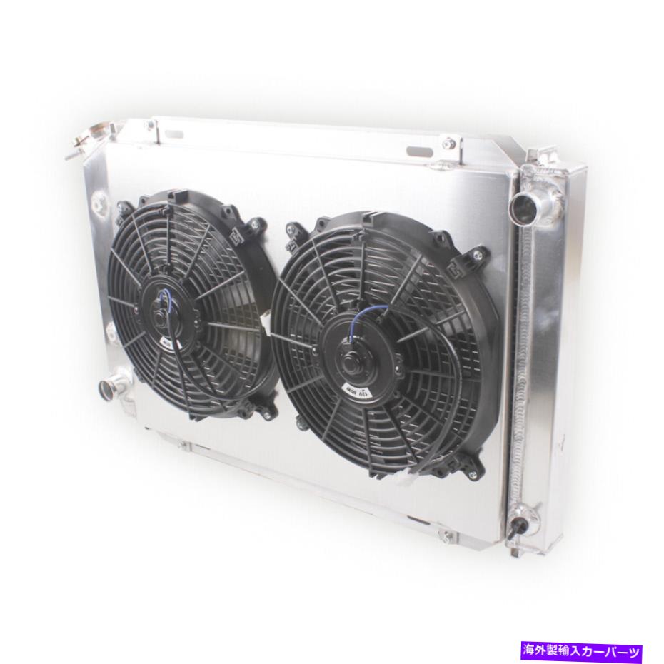 Radiator 3列ラジエーター+2×ファンシュラウドフィット1980-1986フォードサンダーバードマスタングフェアモント 3-Row Radiator+2×Fans Shroud fit 1980-1986 Ford Thunderbird Mustang Fairmont【並行輸入品】