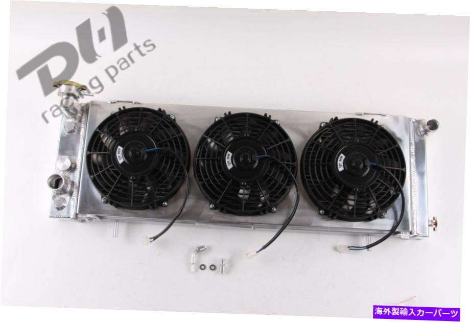 Radiator フィット1991-2001 98ジープチェロキーXJ 4.0Lラジエーター+シュラウド+3x9 \