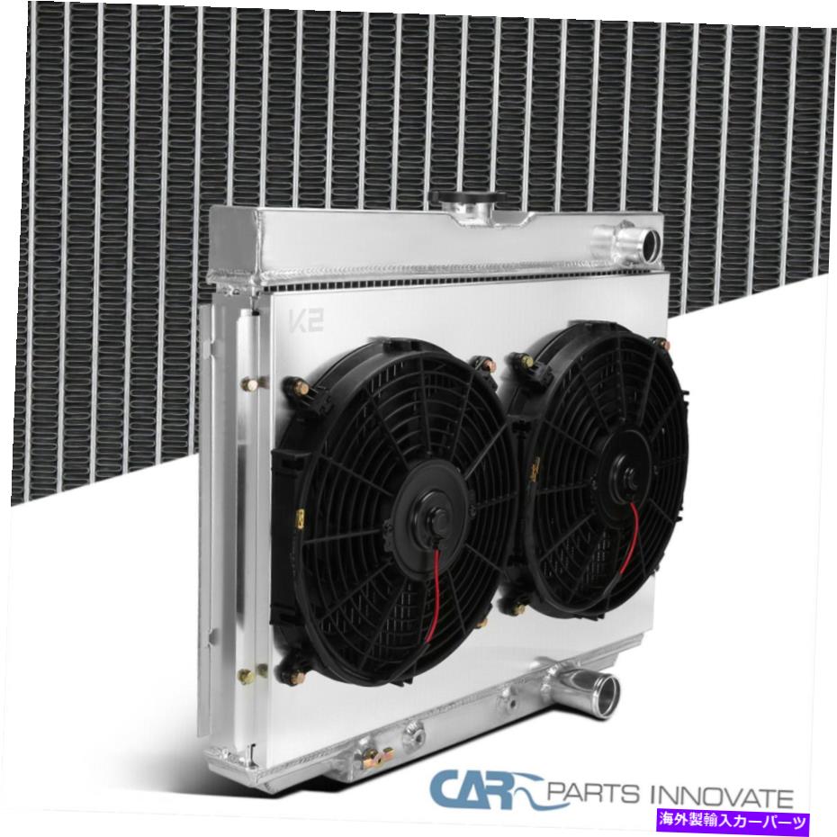 Radiator フィット67-70フォードマスタングV8 3列コアラジエーター付きデュアル12 "冷却ファンシュラウド Fits 67-70 Ford Mustang V8 3-Row Core Radiator w/ Dual 12" Cooling Fan Shroud【並行輸入品】｜Us Custom Parts Shop USDM