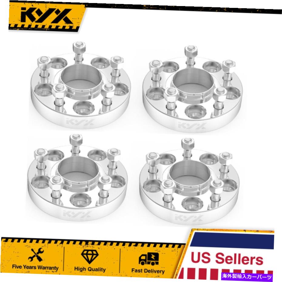 スペーサー 4x 25mm/1 '' 5x4.5 '' 5x4.5 ''ホンダシビックアコードAcura tl rsxのホイールスペーサー 4X 25mm/1'' 5x4.5'' 5x4.5 '' Wheel Spacers For Honda Civic Accord Acura TL RSX【並行輸入品】
