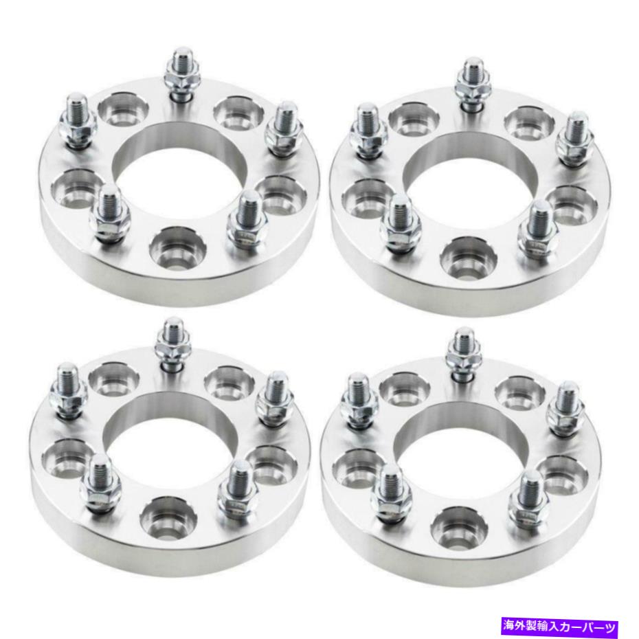 スペーサー ホンダシビックアコードアダプタースタッド5x114.3?5x120の4PC 1インチホイールスペーサー 4pc 1 Inch Wheel Spacers for Honda Civic Accord Adapters Stud 5x114.3 to 5x120【並行輸入品】