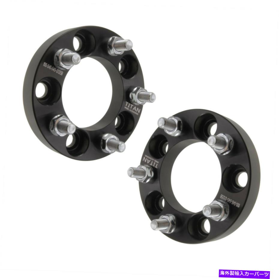 スペーサー 25mm 5x4.5ホイールスペーサー1インチ5x114.3アダプター12x1.5スタッドビレット 25mm 5x4.5 Wheel Spacers 1 Inch 5x114.3 Adapters 12x1.5 Studs Billet【並行輸入品】