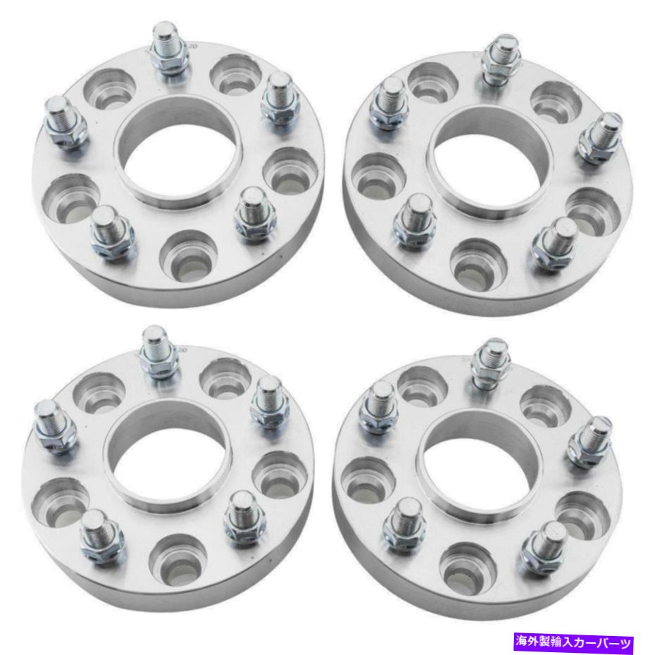 スペーサー 4PC 5x120ハブセントリックホイールスペーサーアダプター25mm 1インチカマロインパラ66.9mm 4pc 5x120 HUBCENTRIC Wheel Spacers Adapters 25mm 1 INCH for Camaro Impala 66.9mm【並行輸入品】