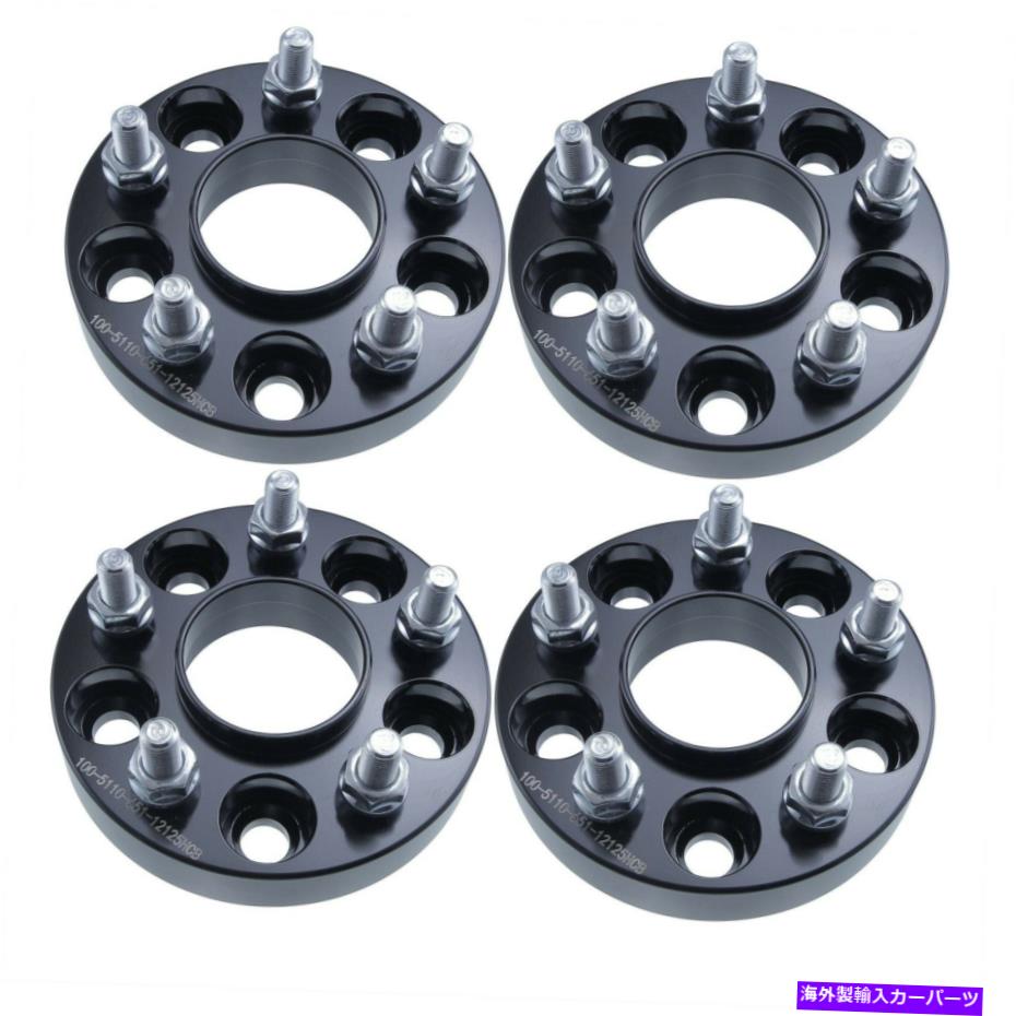 スペーサー 4PCS 1INCHハブセントリックホイールスペーサー5x110フィット2015-2018ジープチェロキーレネゲード 4pcs 1inch Hubcentric Wheel Spacers 5x110 Fits 2015-2018 Jeep Cherokee Renegade【並行輸入品】