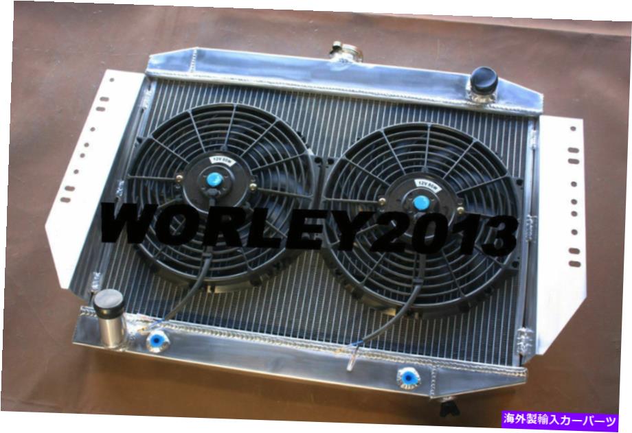 Radiator 3列アルミニウムラジエーター +Jeep Cherokee Wagoneer J10 J20 5.9 V8 1972-1988のファン 3 row aluminum radiator +fan for JEEP CHEROKEE WAGONEER J10 J20 5.9 V8 1972-1988【並行輸入品】
