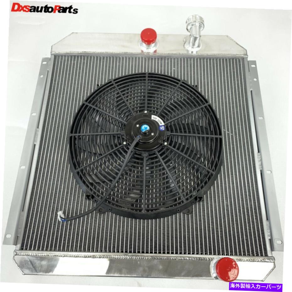 Radiator 55-59 GMCピックアップトラックI6 V8 OHV MT 3列コアトライフルアルミニウムレーシングラジエーター 55-59 GMC Pickup Truck I6 V8 OHV MT 3 Row Core Tri Full Aluminum Racing Radiator【並行輸入品】