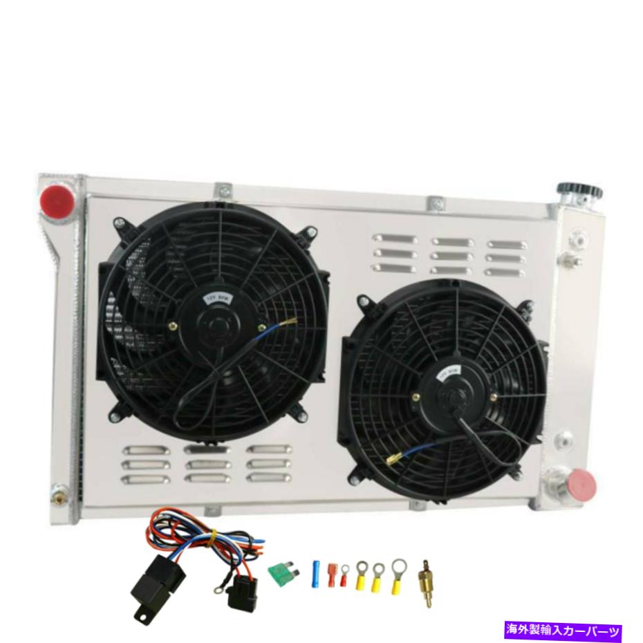 Radiator 3列アルミニウムラジエーター+シュラウドファンフィット67-72シボレーGMC C/K C10 C20 C30ピックアップ 3 Row Aluminum Radiator+Shroud Fan fits 67-72 Chevy GMC C/K C10 C20 C30 Pickup【並行輸入品】