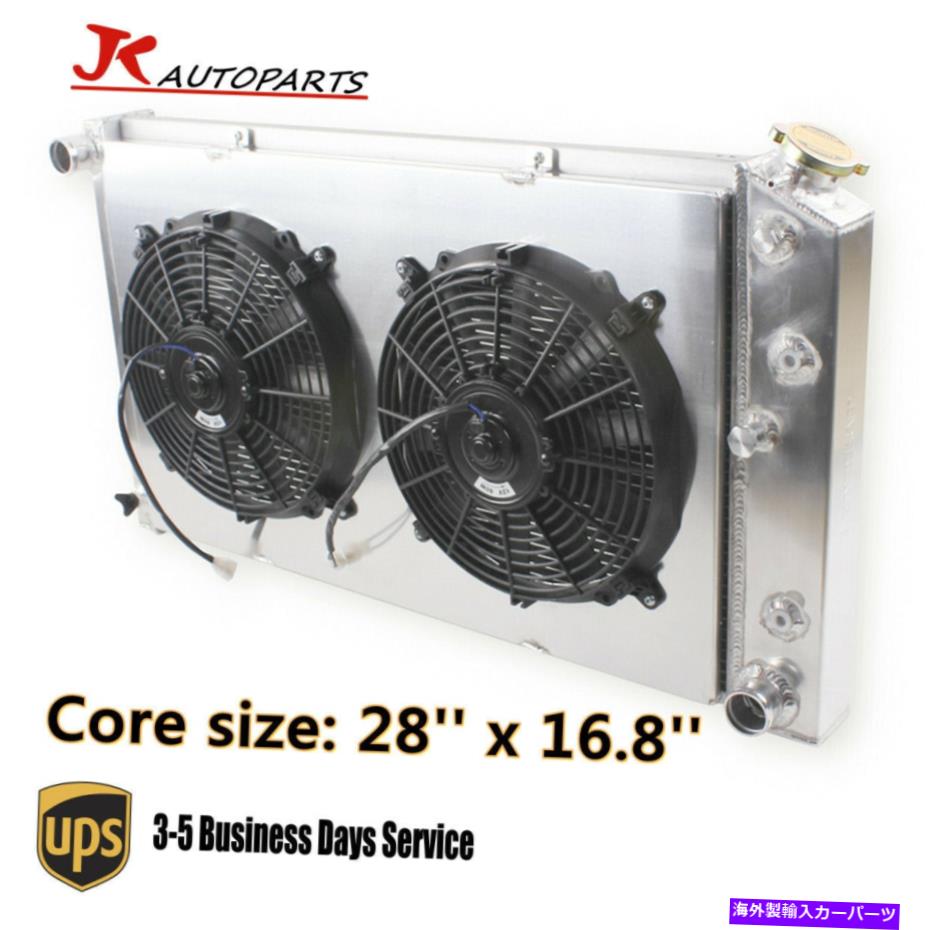 Radiator 3列のラジエーター+シュラウドファン68-77シボレーエルカミノ、1968-1973シボレーシェベル 3 ROW Radiator+Shroud Fan For 68-77 Chevy El Camino,1968-1973 Chevy Chevelle【並行輸入品】