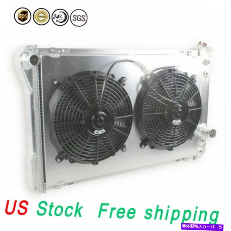 Radiator ラジエーター+2ファンフィット1973-1987シボレーC/K C10 C20 C30トラック1973-1991 3列アルミニウム Radiator+2Fan Fit 1973-1987 CHEVY C/K C10 C20 C30 TRUCK 1973-1991 3 Row Aluminum【並行輸入品】