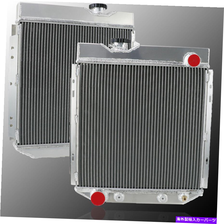 Radiator 1964-1966フォードマスタングファルコン5.0L V8変換4行アルミニウムラジエーター for 1964-1966 Ford Mustang Falcon 5.0L V8 Conversion 4 Rows Aluminum Radiator【並行輸入品】