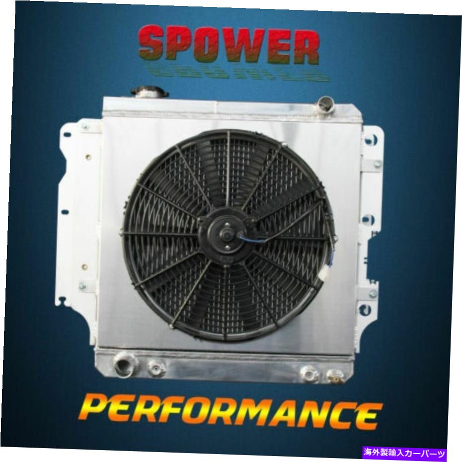 Radiator Jeep TJ Se Wrangler L4 L6 1987-2006 3ROWアルミニウムラジエーター +ファンシュラウド AT For Jeep TJ SE Wrangler L4 L6 1987-2006 3Row Aluminum Radiator + Fan Shroud【並行輸入品】
