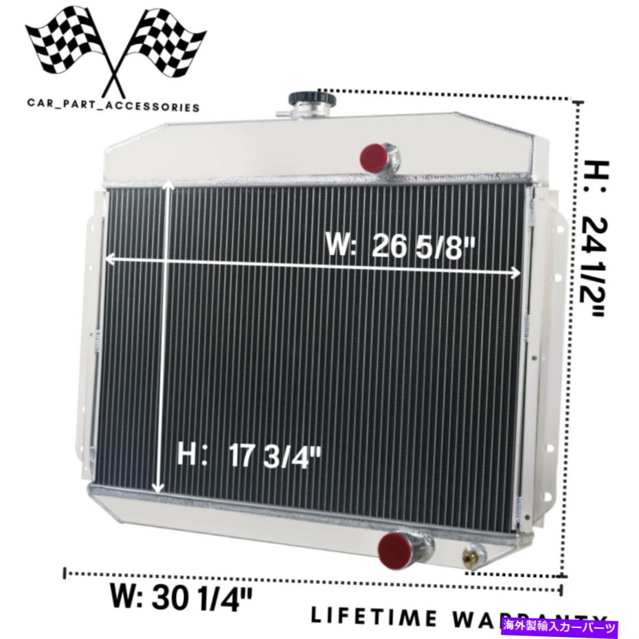 Radiator 1961-1964 1962 Ford Trucks F100 F250 F350 6cyl L6の4列アルミニウムラジエーター 4 Rows Aluminum Radiator For 1961-1964 1962 Ford Trucks F100 F250 F350 6cyl L6【並行輸入品】