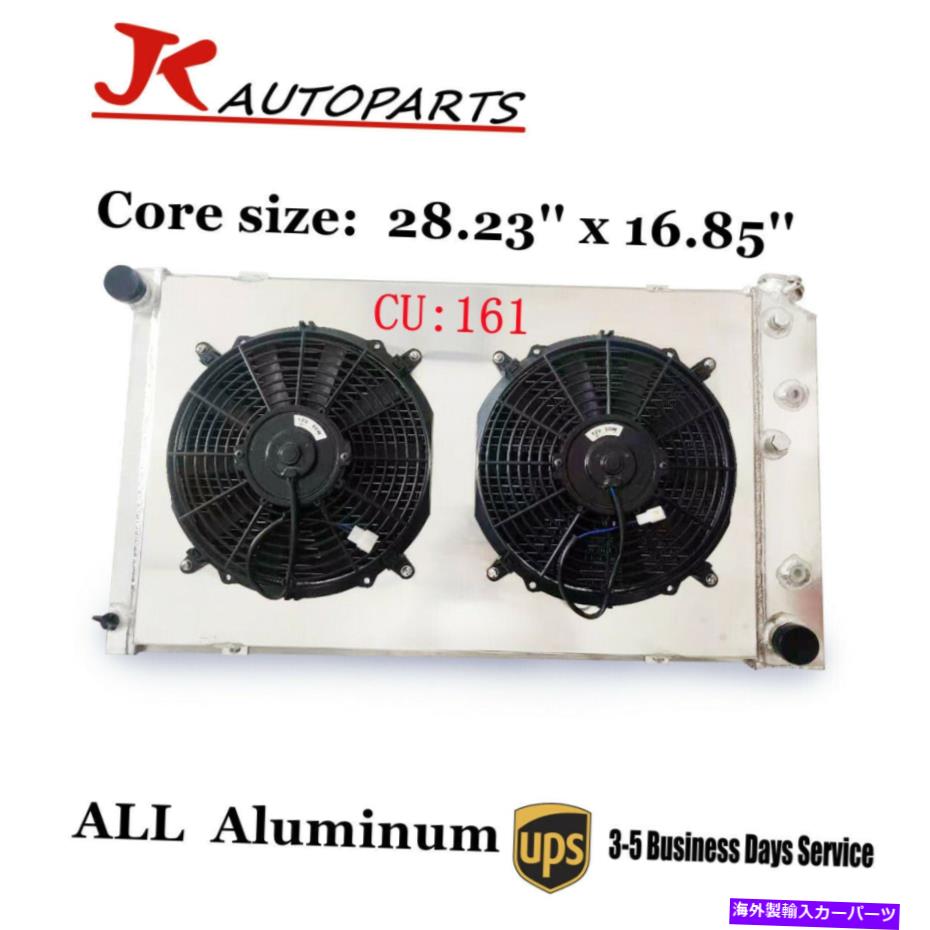 Radiator 1973-1986シボレー/GMC C/K C10 C20 C30ピックアップの3列ラジエーターW/ファンシュラウドコンボ 3 Row Radiator w/Fan Shroud Combo For 1973-1986 Chevy/GMC C/K C10 C20 C30 Pickup【並行輸入品】