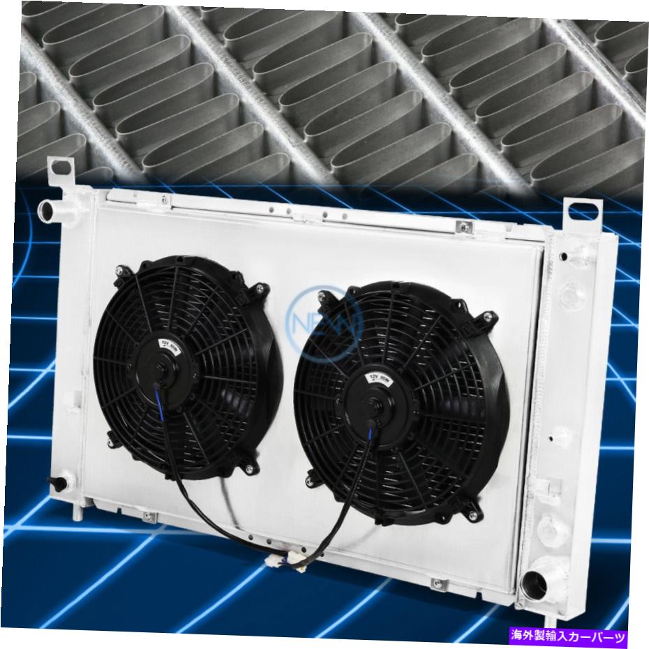 Radiator 00-06 Yukon Sierra Pickup 2列レーシングラジエーター+12Vファンシュラウド交換 For 00-06 Yukon Sierra Pickup 2-Row Racing Radiator+12V Fan Shroud Replacement【並行輸入品】