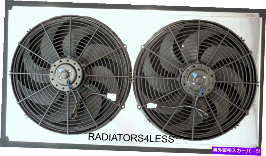 Radiator 新しいすべてのアルミニウムラジエーターファンシュラウドw/ 16 \