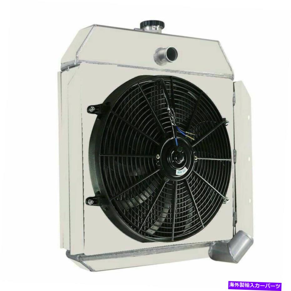 Radiator 3列ラジエーター+シュラウドファン+1941-1949のリレー国際トラックピックアップL6 3 Rows Radiator+Shroud Fan+Relay for 1941-1949 International Truck Pickup L6【並行輸入品】