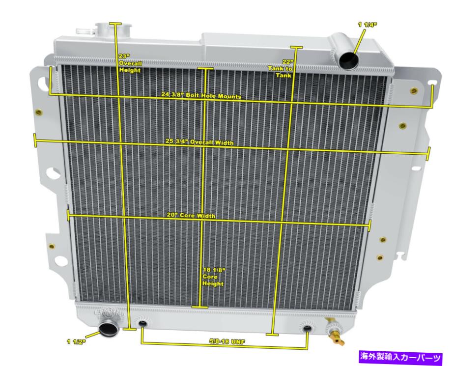 Radiator 2006年のジープラングラーTJ右手ドライブの3列アライアントチャンピオンラジエーター 3 Row Alliant Champion Radiator for 2006 Jeep Wrangler TJ Right Hand Drive【並行輸入品】