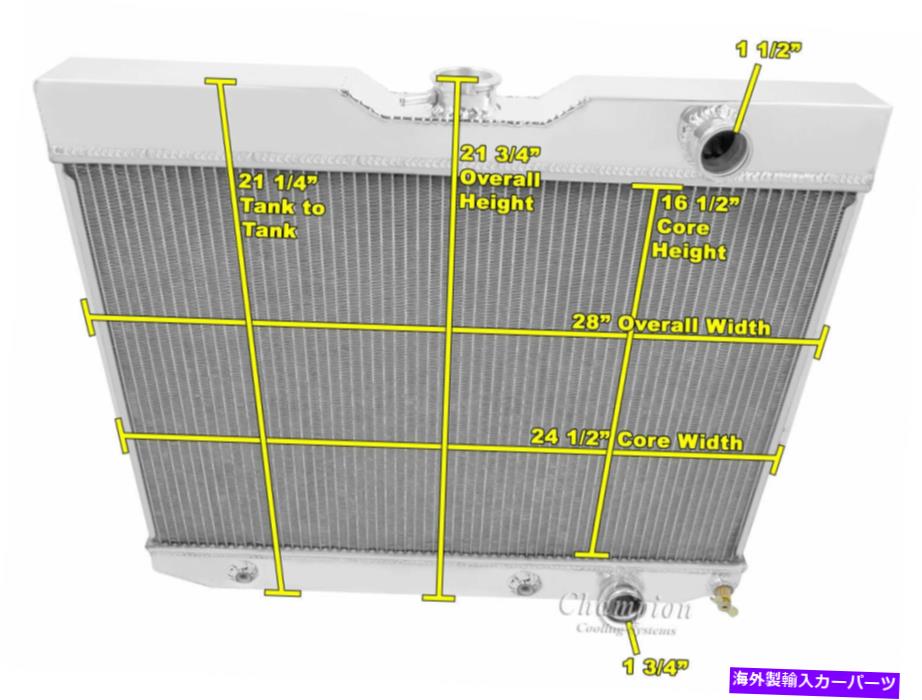 Radiator 1959 1960 1961 1962 1963 Chevy Impala 3 row dr Radiator、Powerglide Trans 1959 1960 1961 1962 1963 Chevy Impala 3 Row DR Radiator, Powerglide Trans【並行輸入品】