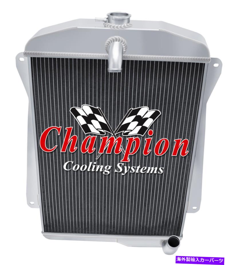 Radiator 1940年の3列のクールチャンピオンラジエーター1941シボレースペシャルデラックスL6エンジン 3 Row Kool Champion Radiator for 1940 1941 Chevrolet Special Deluxe L6 Engine【並行輸入品】