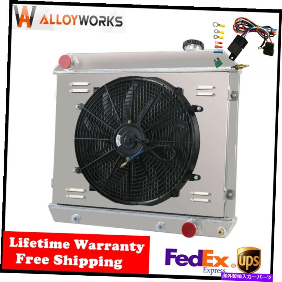 Radiator 3列ラジエーターシュラウドファンフィット61-66シボレーC/K 10 20 30シリーズピックアップ郊外 3 Rows Radiator Shroud Fan Fits 61-66 Chevy C/K 10 20 30 Series Pickup Suburban【並行輸入品】