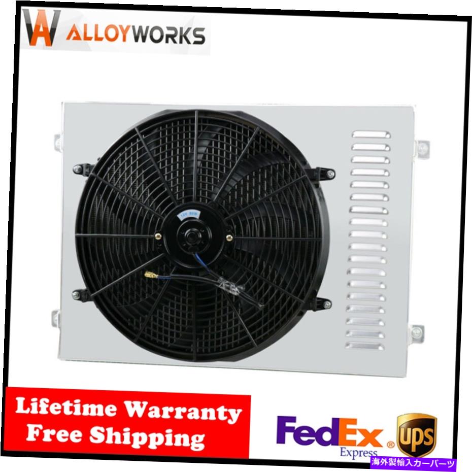 Radiator 63-66シボレーC/K C10 C20 C30 K10トラックピックアップのアルミニウムラジエーターシュラウドファン Aluminum Radiator Shroud Fan For 63-66 Chevy C/K C10 C20 C30 K10 Truck Pickup US【並行輸入品】