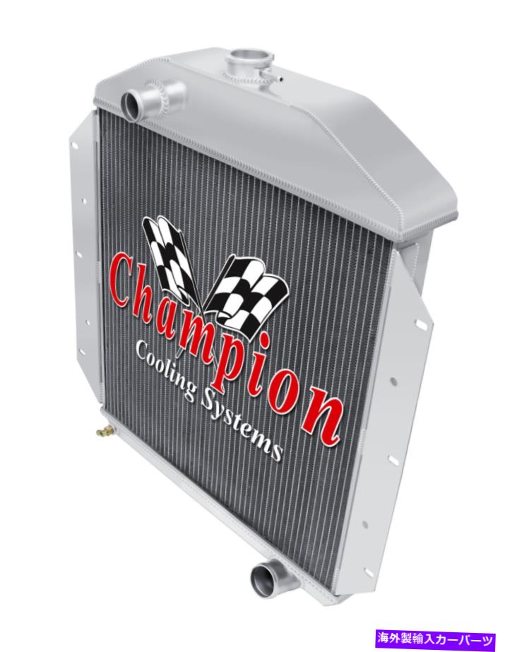 Radiator 1950年の3列のウエスタンチャンピオンラジエーター1951フォードランチワゴンL6エンジン＃CC49-6 3 Row Western Champion Radiator for 1950 1951 Ford Ranch Wagon L6 Engine #CC49-6【並行輸入品】