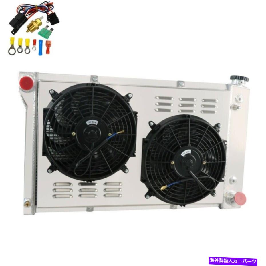 Radiator 3列ラジエーター+1967年のシュラウドファンリレー?1972シボレーC/K C10 C20 C30ピックアップV8 3-Row Radiator+Shroud Fan Relay For 1967~1972 Chevy C/K C10 C20 C30 Pickup V8【並行輸入品】 75,988円