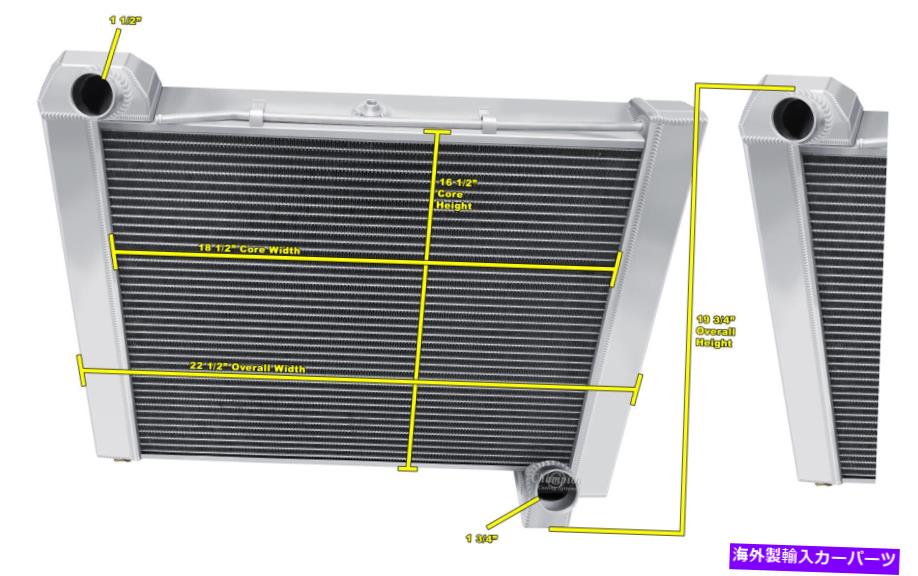 Radiator 1961年の3列の高度なチャンピオンラジエーター1962シボレーコルベットV8エンジン 3 Row Advanced Champion Radiator for 1961 1962 Chevrolet Corvette V8 Engine【並行輸入品】
