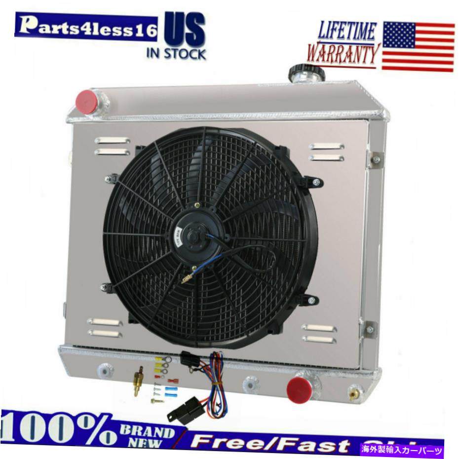 Radiator 3列のラジエーター+シュラウドファンフィット1963 1964 1965 1966シボレーC/K C10 C20 C30トラック 3 Row Radiator+Shroud Fan Fit 1963 1964 1965 1966 Chevy C/K C10 C20 C30 Truck【並行輸入品】