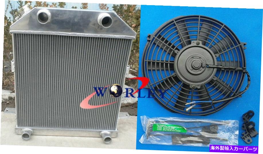 Radiator 1939 1940 1941 Ford / Mercury Car Flat Head V8アルミニウムラジエーター +ファンの3列 3 Row FOR 1939 1940 1941 Ford / Mercury Car Flat Head V8 Aluminum Radiator + FAN【並行輸入品】