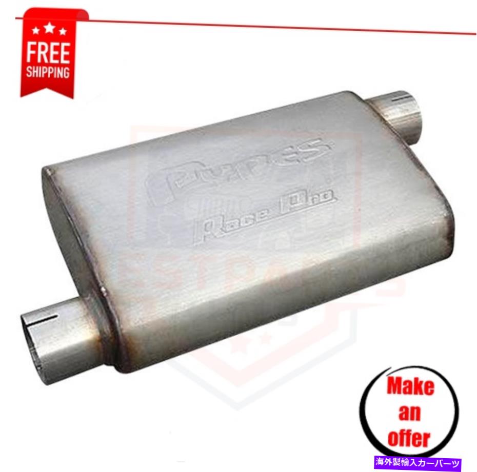 マフラー Pypes MVR16 Race-Proシリーズ409 SSラウンドグレーエキゾーストマフラー Pypes MVR16 Race-Pro Series 409 SS Round Gray Exhaust Muffler【並行輸入品】