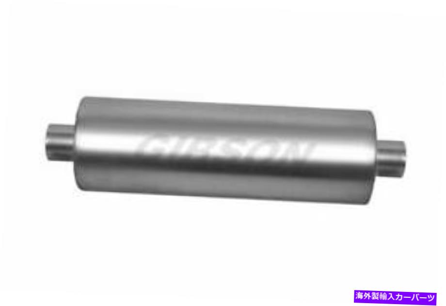 マフラー ギブソンステンレスMWA 2.50インチ。センター /センターラウンドレースマフラーBM0113 Gibson Stainless MWA 2.50in. Center / Center Round Race Muffler BM0113【並行輸入品】
