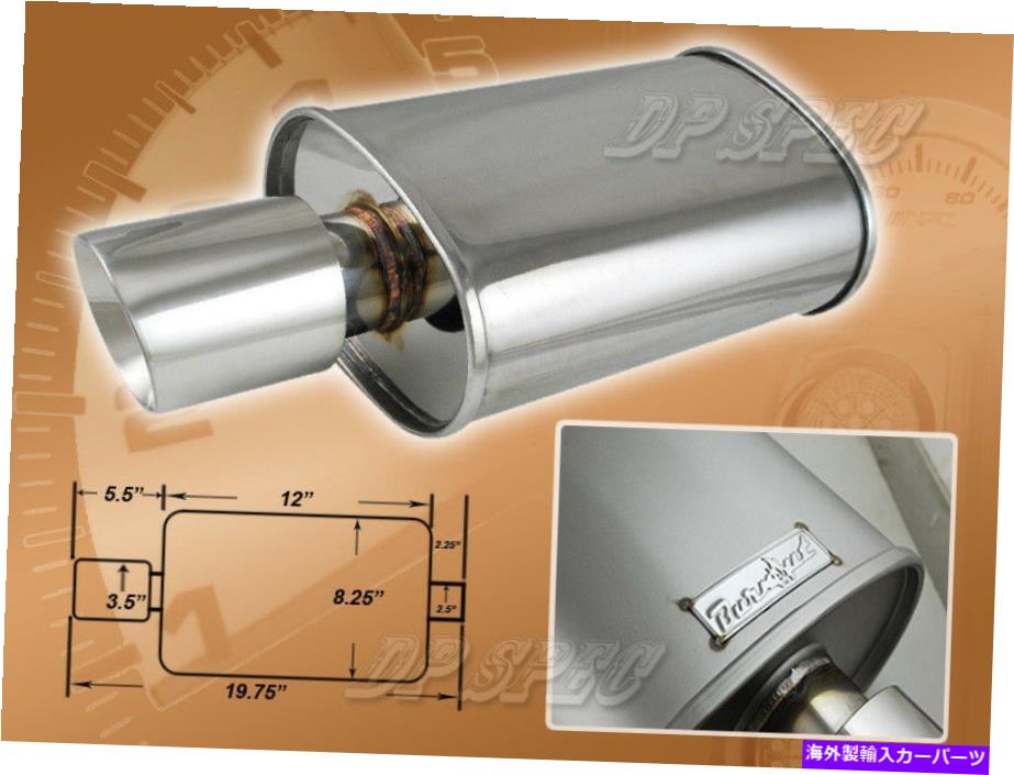 マフラー スパンロックされた排気マフラーキャップダブルウォールスラントアキュラホンダポリッシュ SPUNLOCKED EXHAUST MUFFLER CAP DOUBLE WALL SLANT TIP FOR ACURA HONDA POLISHED【並行輸入品】