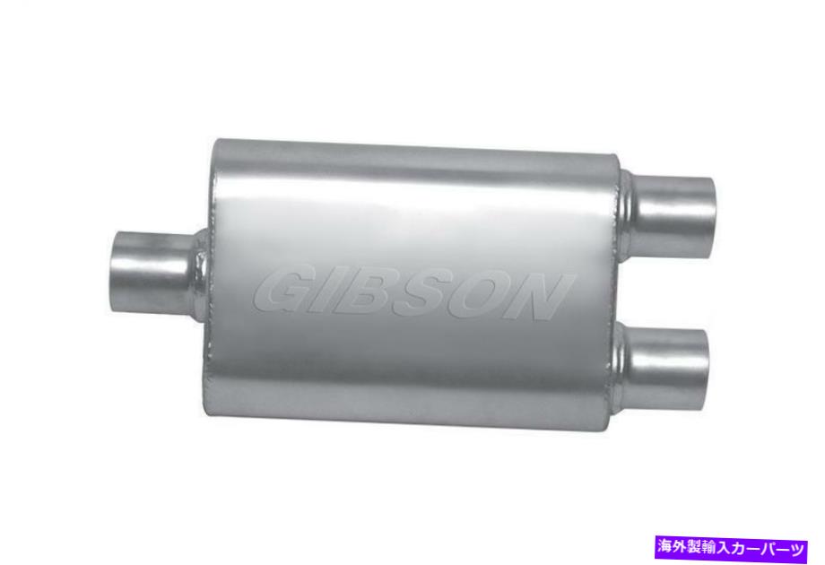 マフラー ギブソンパフォーマンスエキゾーストBM0109 MWAセンター/2dual楕円形のマフラー。ステンレス Gibson Performance Exhaust BM0109 MWA Center/2Dual Oval Muffler; Stainless【並行輸入品】